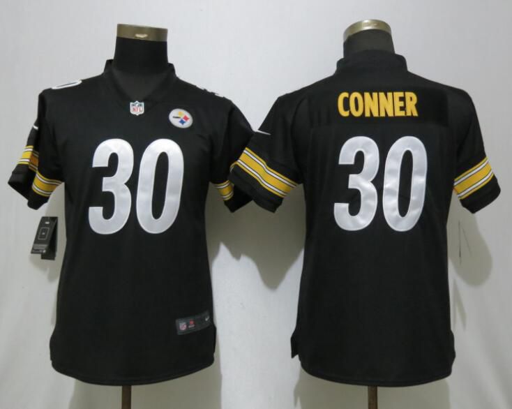 Women Pittsburgh Steelers 30 Conner Black Nike Vapor Untouchable Player NFL Jerseys